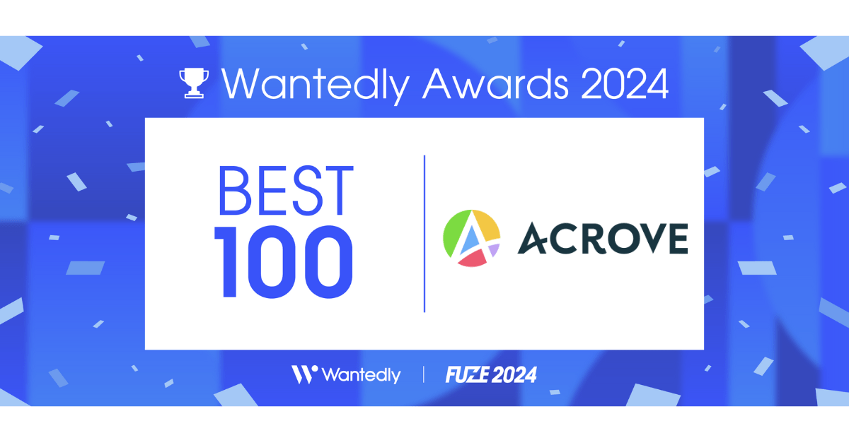 ACROVEが40,000社からWantedly Awards 2024 BEST100に選出