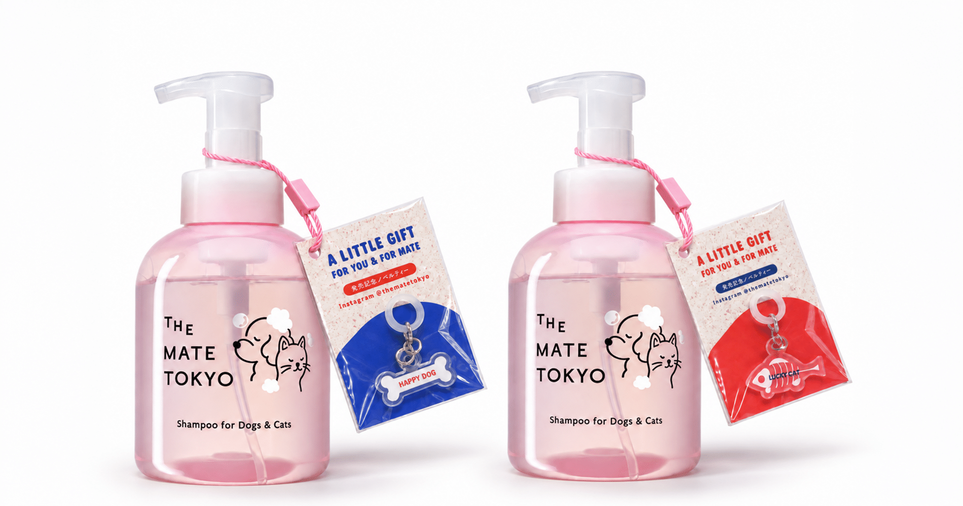 犬用、猫用。もう、シャンプーを分けなくていい。The Mate Tokyoから、犬猫両用の無香料泡シャンプーが新登場