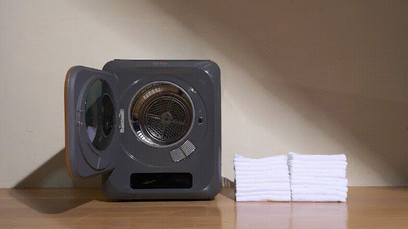 花粉シーズンを前に、UV除菌99.99%の小型衣類乾燥機に新モデル登場